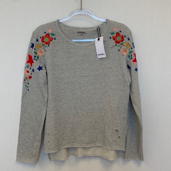 Hudson Kids Embroidered Floral Sweatshirt • Sz XL • NWT! - Picture 1 of 13